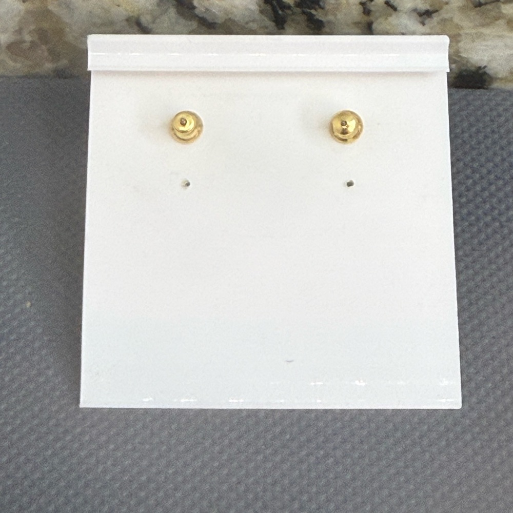 NWT Nina Ricci Swarovski Crystal Vintage Red and Gold Dangle Earrings - Picture 4 of 5